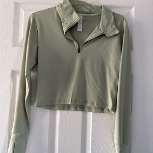 PARAGON Light Green Zip-Up Sweatshirt
